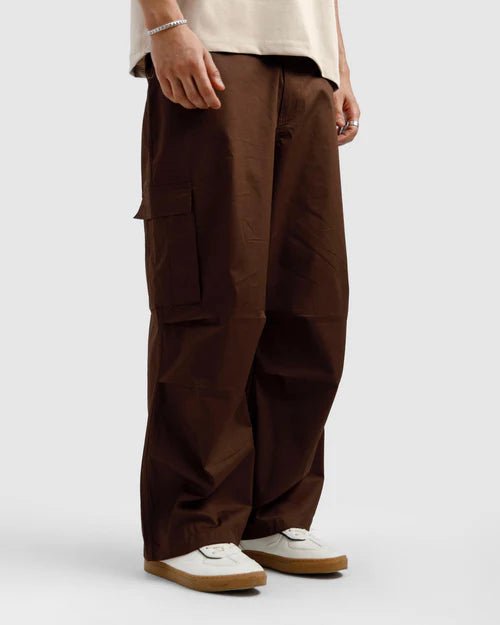 Brown Baggy Cargo Pants